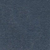 Wool broadloom carpet swatch in a high-pile weave in a solid navy colorway.