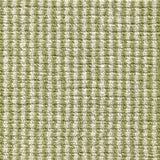 Wool broadloom carpet swatch in a high-pile striped weave in green and white.