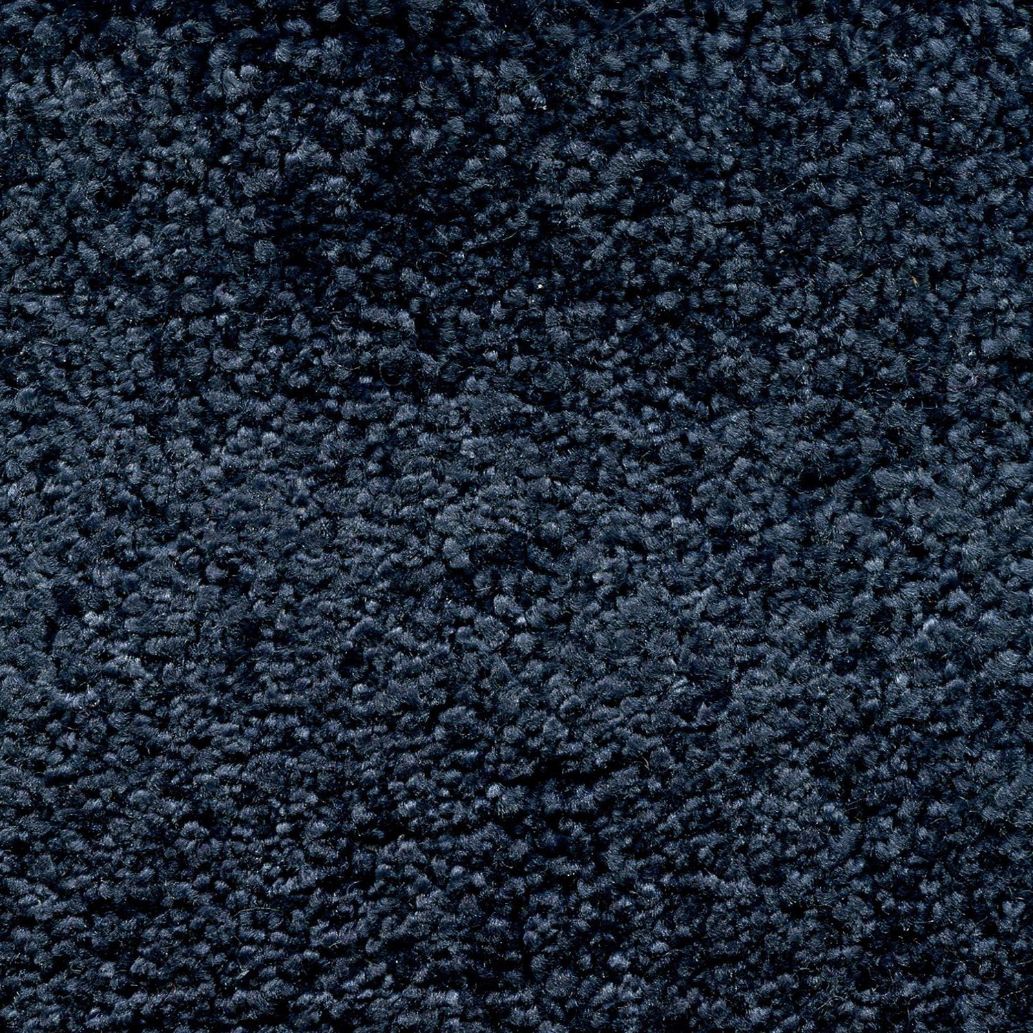 Nylon broadloom carpet swatch in a cut pile texture in navy.
