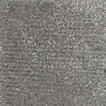 Synthetic blend broadloom carpet swatch in a cut pile texture in gray.