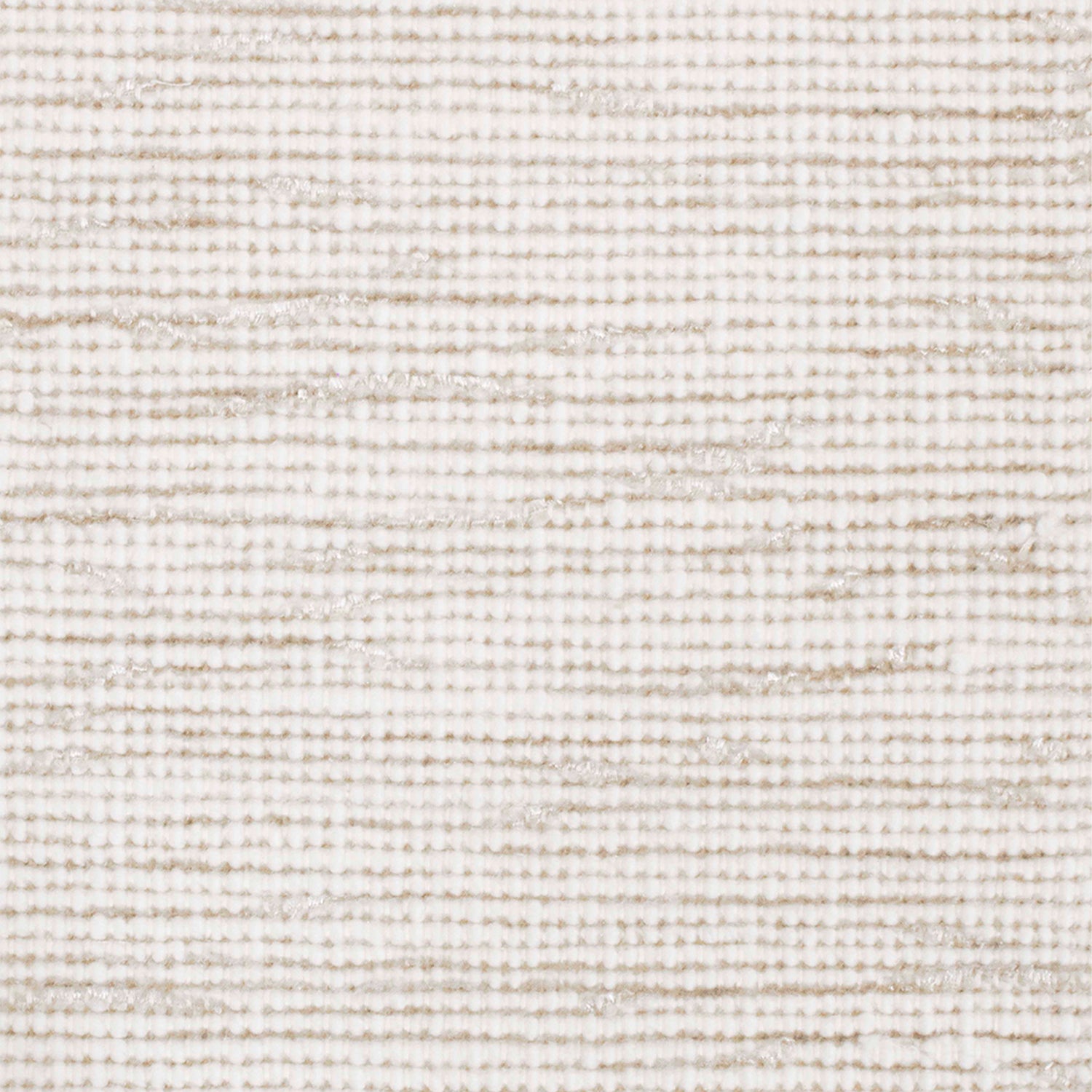 Wool-blend broadloom carpet swatch in a chunky weave in mottled white and cream.