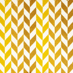 Wool-silk broadloom carpet swatch in a chevron stripe pattern in shades of yellow on a white field.